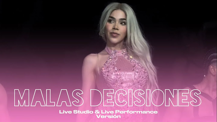 Kenia Os || Malas Decisiones (Live Studio & Live Performance From Pink Aura Tour)