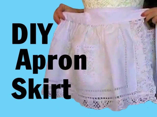 DIY Apron Skirt by Stitchless TV, Threadbanger How-to - YouTube
