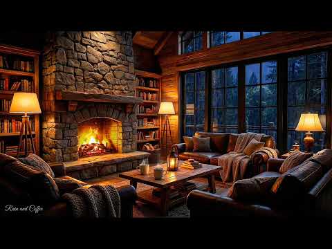 Sleep Music Rain Ambience Country Guitar 🌙 Peaceful Café Vibes to Calm Your Mind Tonight