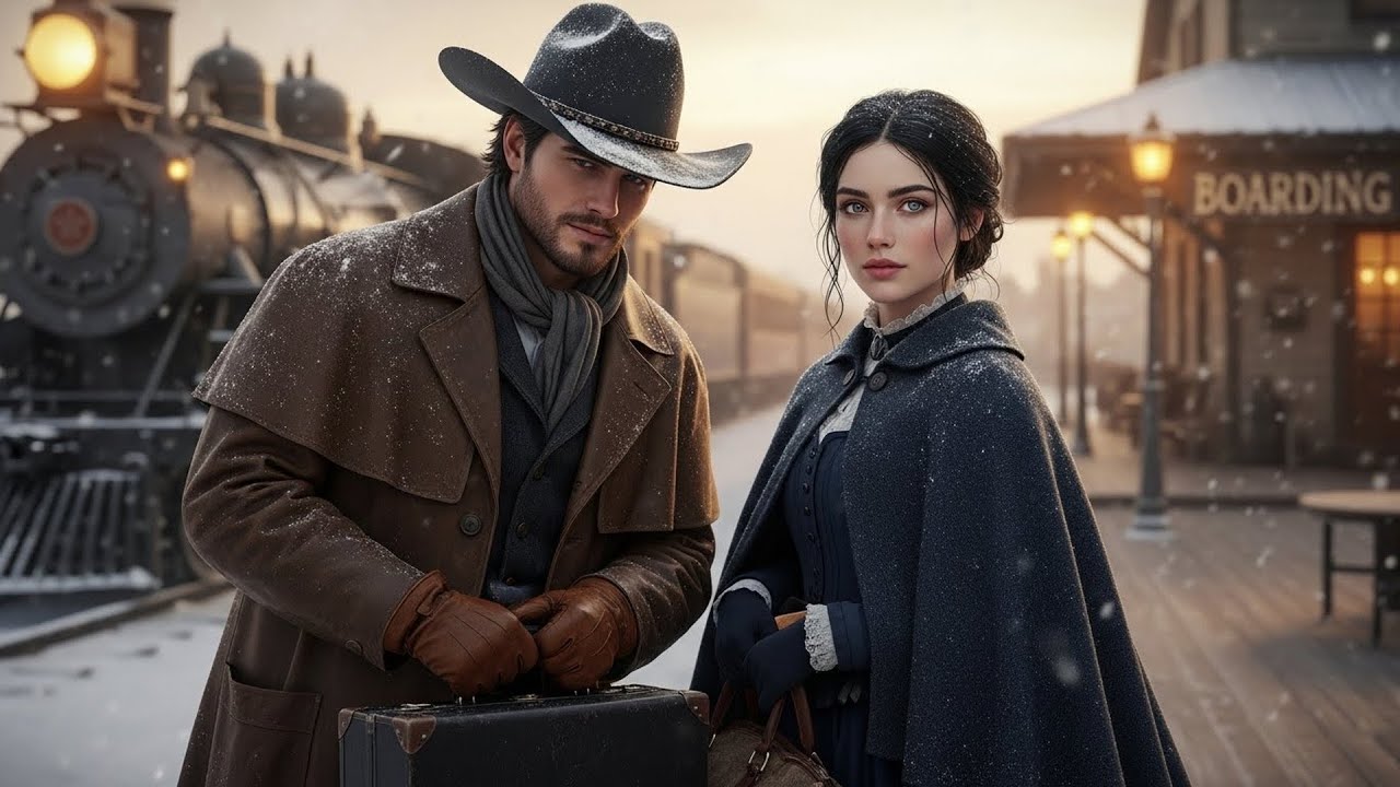 Her Train Arrived In A Blizzard, The Cowboy Was Waiting And Said 
