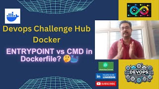 Devops Interview: Docker Series:9 ENTRYPOINT vs CMD in Dockerfile? 🤔🐳
