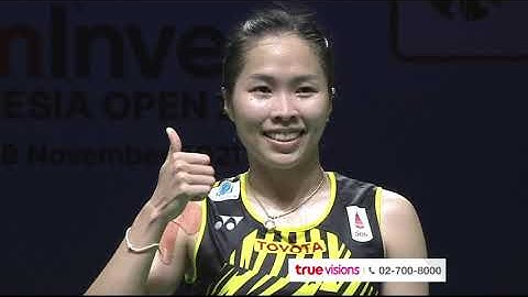 ไฮไลท์การแข่งขัน แบดมินตัน อินโดนีเซีย โอเพ่น 2021 รอบรองชนะเลิศ : รัชนก อินทนนท์ พบ พี วี สินธุ