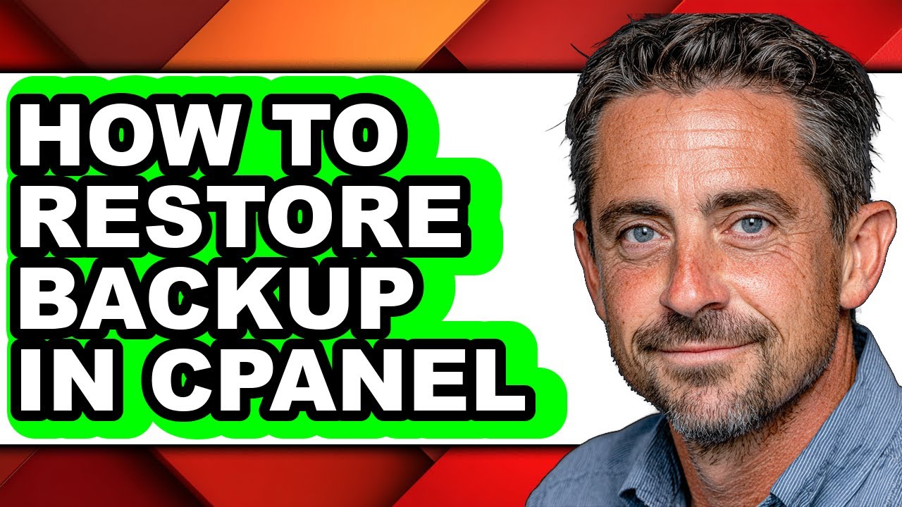 How to Restore Backup in Cpanel (only Way) - YouTube