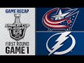 Blue Jackets rally to stun Lightning in Game 1