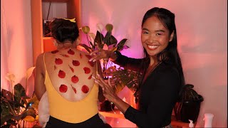 Back Tickle Massage | Tingly Back Pampering with Mariet🥀🧴😌