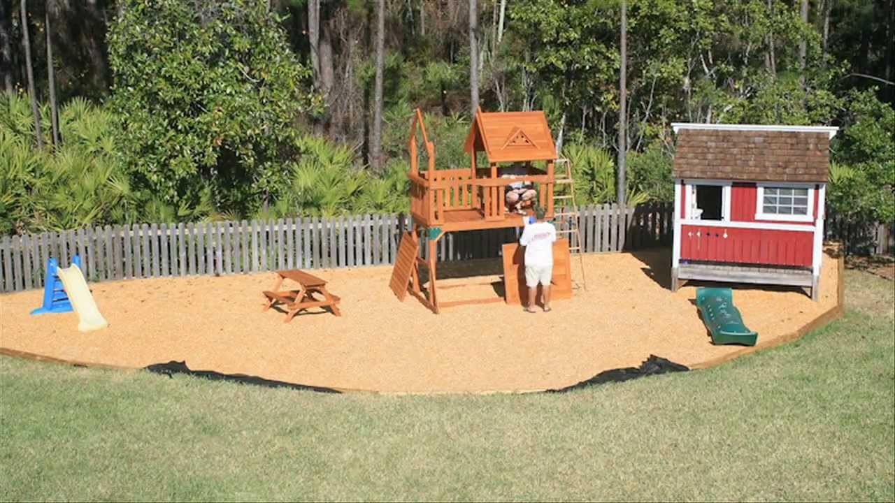 Building Backyard Playset - Time Lapse - YouTube