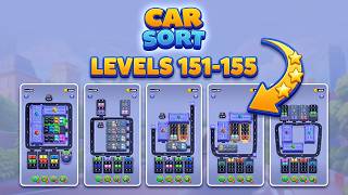 🚗 Car Sort: Color Puzzle | Levels 151-155 Walkthrough & Solutions 🧩 screenshot 3