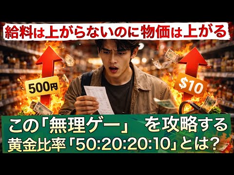 給料は上がらないのに物価は上がる　この『無理ゲー』を攻略する黄金比率【50:20:20:10】とは？