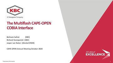 The Multiflash CAPE-OPEN COBIA Interface