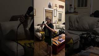 Little john- “The final countdown” playing the recorder
