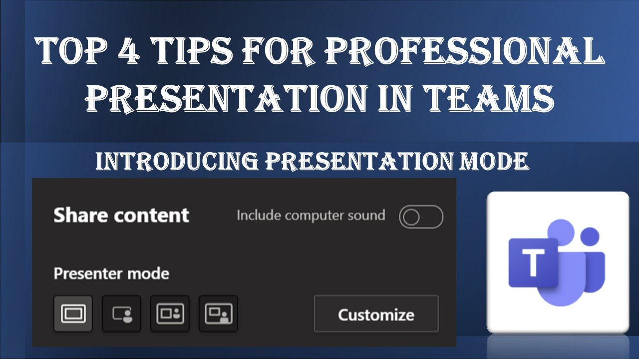 microsoft teams presentation mode tips