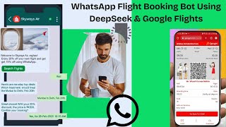 كيفية إنشاء بوت حجز رحلات طيران على واتساب باستخدام DeepSeek + Google Flights + Wootsap screenshot 5