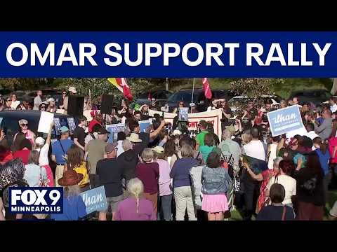 Ilhan Omar support rally held in Minneapolis following home search by federal agents