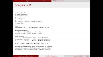 Weighted regression from a Bayesian perspective