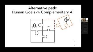 CS Colloquium: Use Human Goals to Guide AI towards Complementary AI