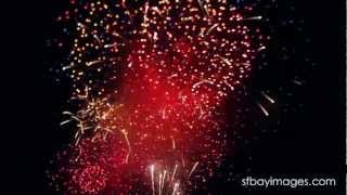 Fireworks, Sausalito, San Francisco Bay, July 4th 2012