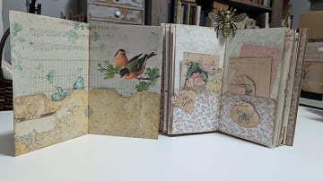 📜 Junk Journal Pockets from 12x12 Single Sided Scrapbook Paper! ✂️✨ Easy Beginner Tutorial