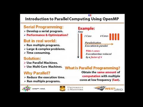 Intro to Parallel Programming for Shared Memory Machines