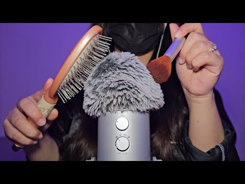 ASMR Cozy Fluffy Mic Scratching ✨ Gentle Brushing for Deep Sleep