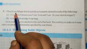 Ex 15.2| Q5| Chapter 15 Class 7 NCERT Math| visualising solid shapes