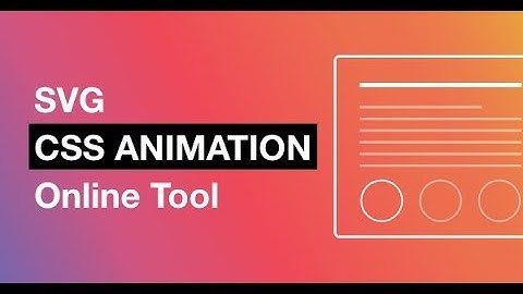CC SVG Animation using Vivus instant Tool