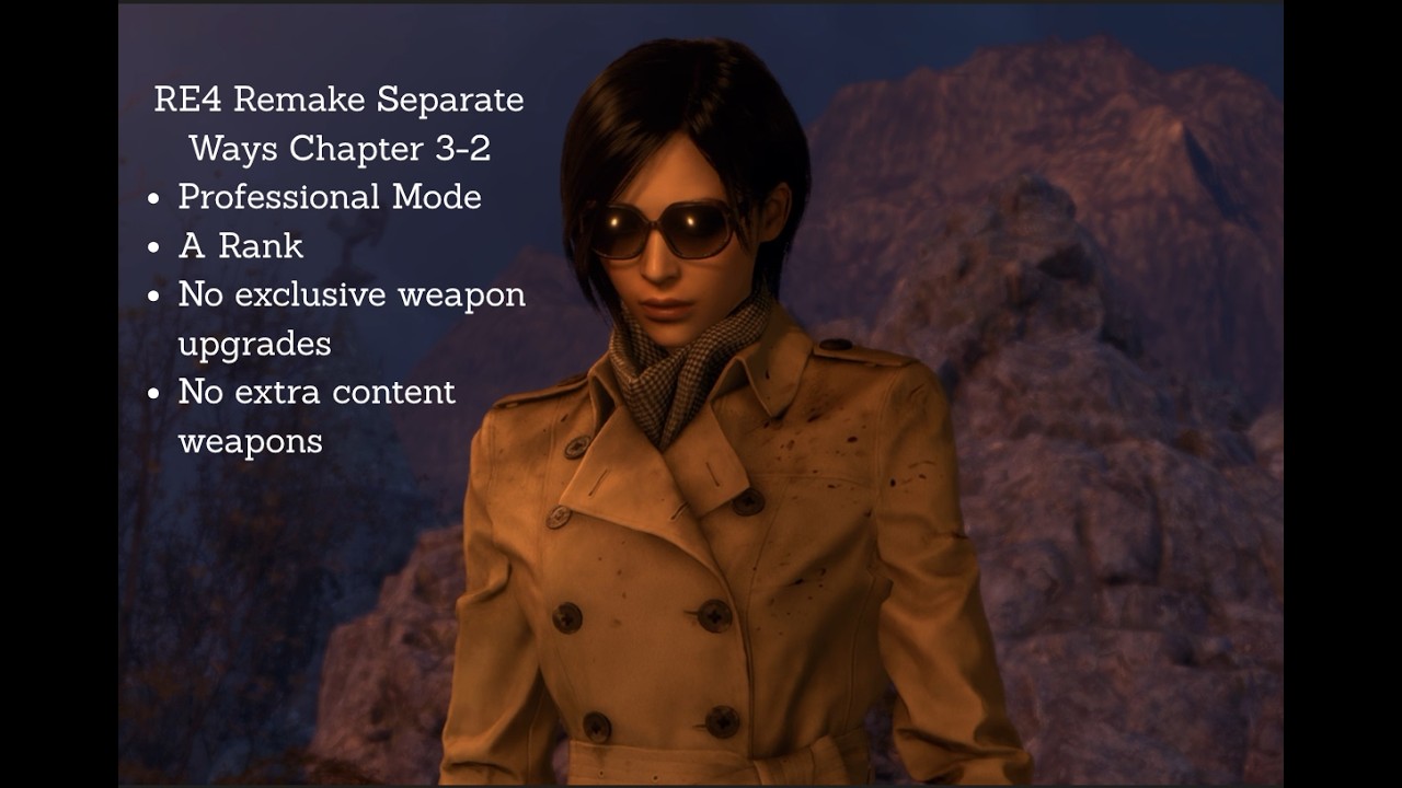 Re4 Ranks Resident Evil 4 Separate Ways - Professional Mode A rank - Chapter 3-2 ...