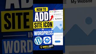 How to Add Site Icon (Favicon) in WordPress 🔥 Easy Method 2026