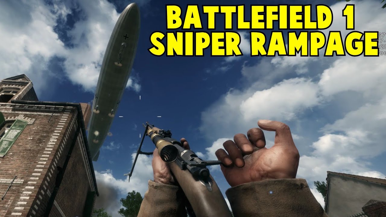 Battlefield 1 Multiplayer Sniper Rampage!