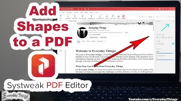 How to Add Shapes to a PDF using Systweak PDF Editor