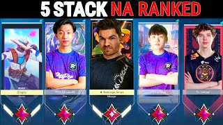 When 5 Stack In NA Ranked! PRX f0rsakeN, PRX Jinggg, AverageJonas, TL Jamppi \& Dinghy | Valorant