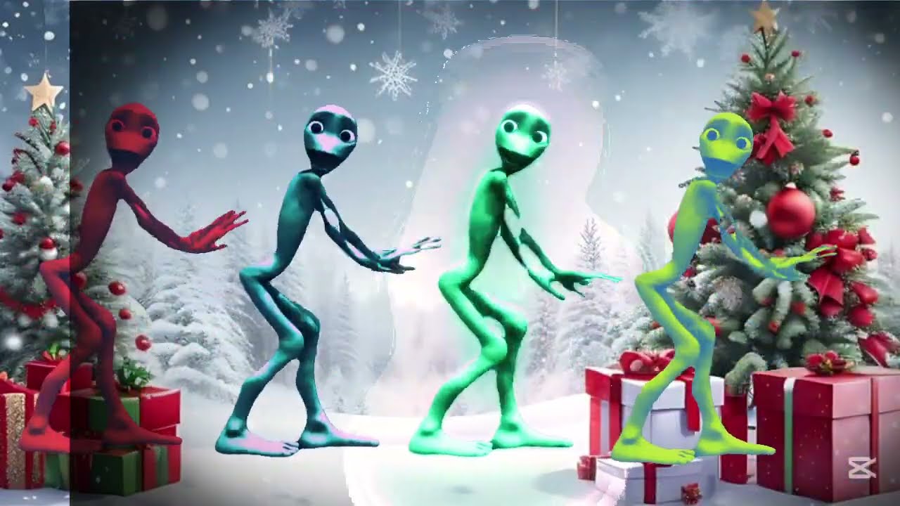 Alien dance green alien 