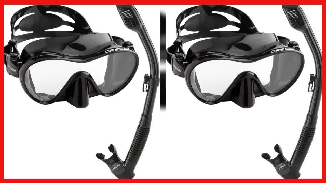 Cressi Frog Plus Scuba Mask Fin and Snorkel Package