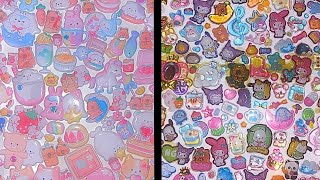 ASMR Soft & Hard Stickers💜 Fast Nail Gliding on 3D Stickers (No Talking) screenshot 5