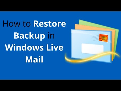 ვიდეო: როგორ გამოვიტანო ელფოსტა Windows Live Mail-დან?