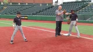 Ripken Baseball Fielding Tip - Getting up with the Pitch at 1st Base