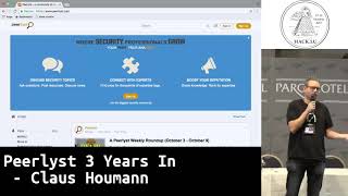 Hack lu 2017 Lightning Talk  Peerlyst 3 Years In by Claus Houmann