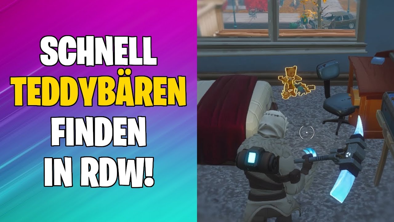 Schnell Teddybären finden | Tägliche Zerstörung (Teddybären) | Fortnite Rette die Welt