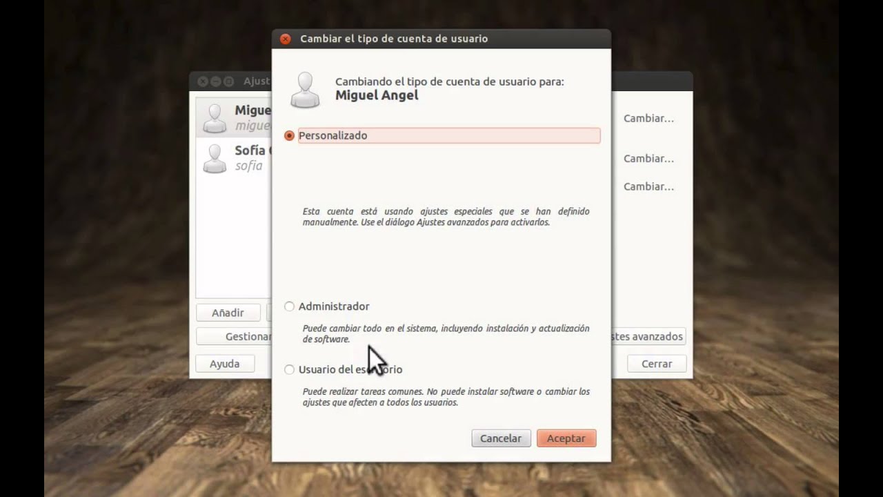 Ubuntu 10. Gestión de usuarios y grupos 1. Interfaz gráfica YouTube