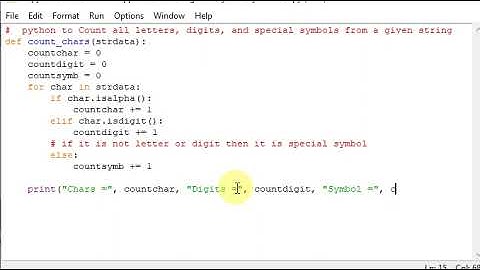 python to Count all letters, digits, and special symbols from a given string