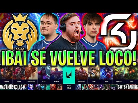 IBAI SE VUELVE LOCO CON MAD KOI CONTRA NISQY! - MDK vs SK LEC PRIMAVERA 2024 ESPAÑOL LVP