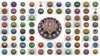 Mandala Art Mid 2022 Recap Painting Evolution #mandala #mandalaart #2022 #recap #painting #dotart