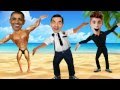 Chicken dance - Mr Bean, Mr Obama and Justin Bieber