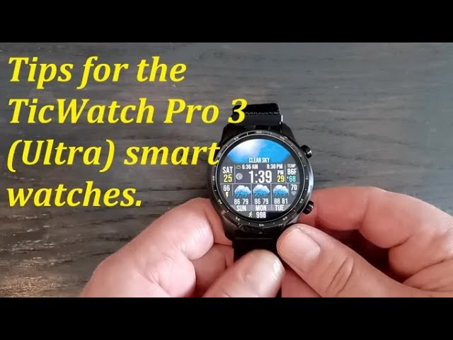 Unreleased TicWatch Pro 3 Ultra with Wear 4100+ leaks in hands-on video -  Gizmochina