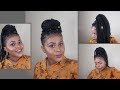 HOW TO BOX BRAIDS  ON TAPERED HAIR | RUBBER BAND METHOD | DIY