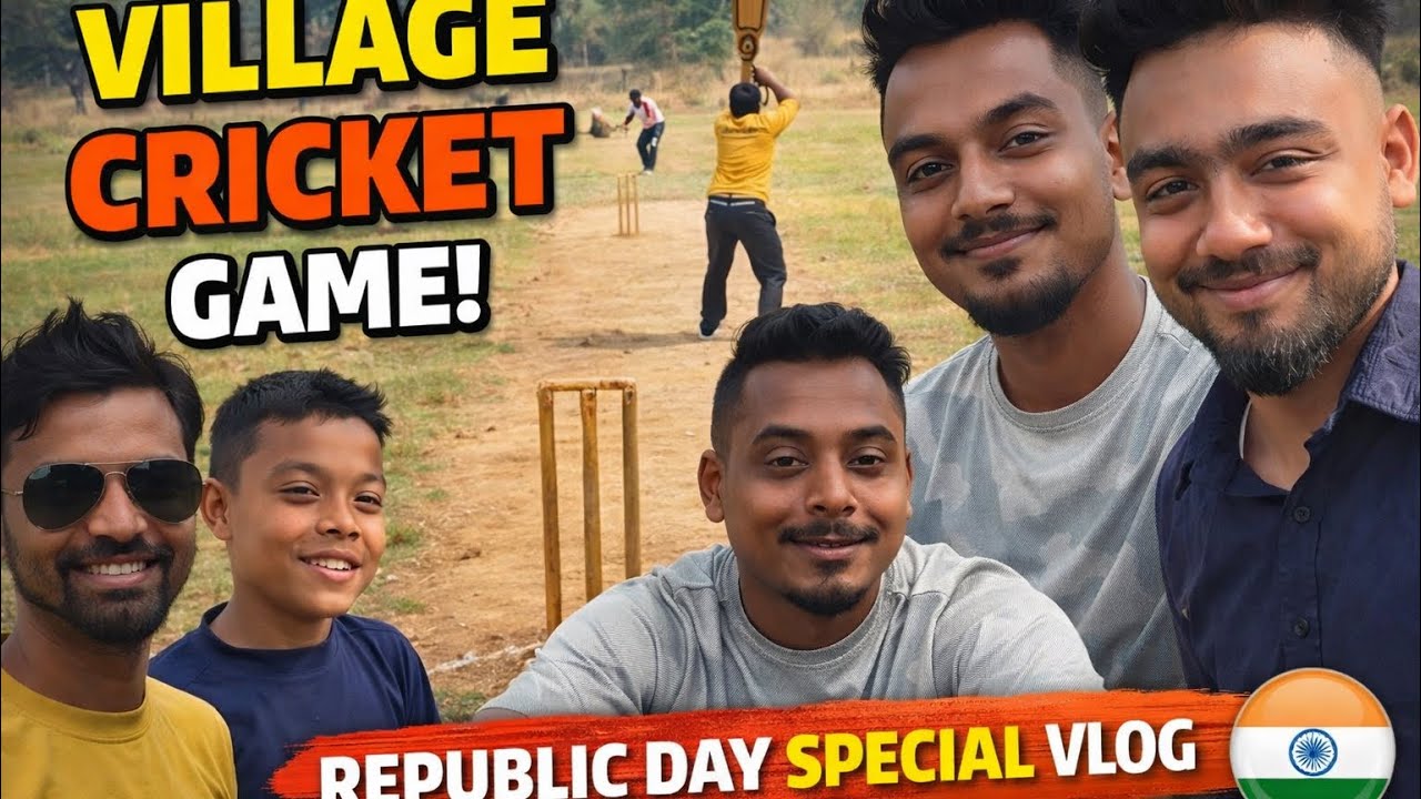 Republic Day Cricket in my Village- Who won the Match