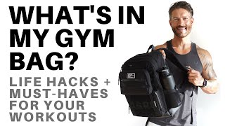 WHAT’S IN MY GYM BAG Life Hacks & Must Haves For Your Workouts – by Men's Health Cover Guy