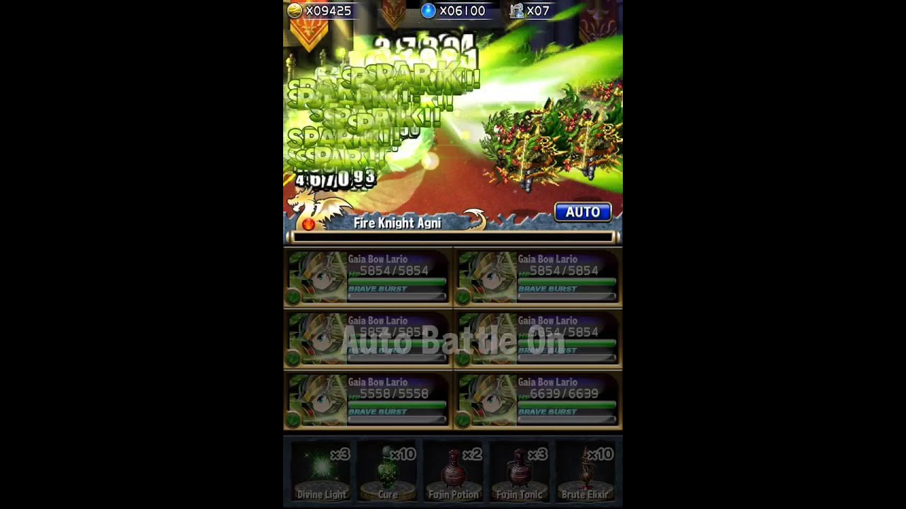 [Brave Frontier] 6 Maxed Lario + Battle Effects