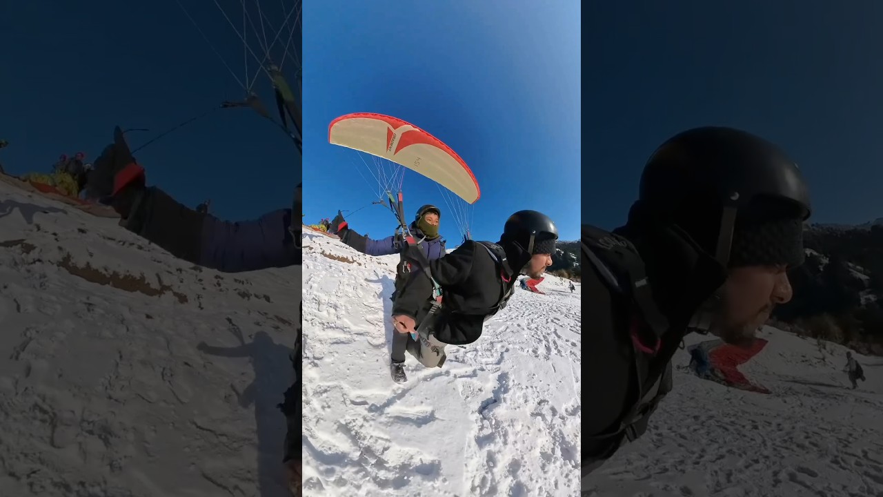 LAST Paragliding in Snow 🤯🤯 Bir Billing experience Mini Vlog 🦅 