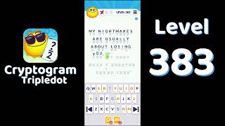 Cryptogram Tripledot Level 383 Answer | SolutionGuruji