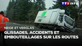 Neige, verglas : glissades, accidents et embouteillages sur les routes